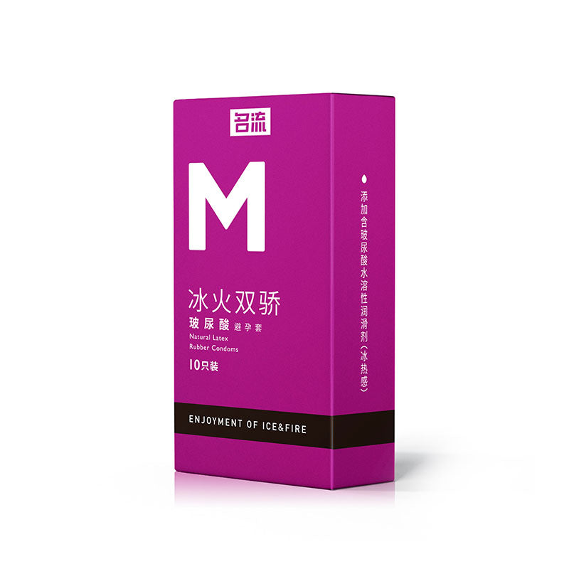 MINGLIU M  Ice and fire  condom  ten  pcs
