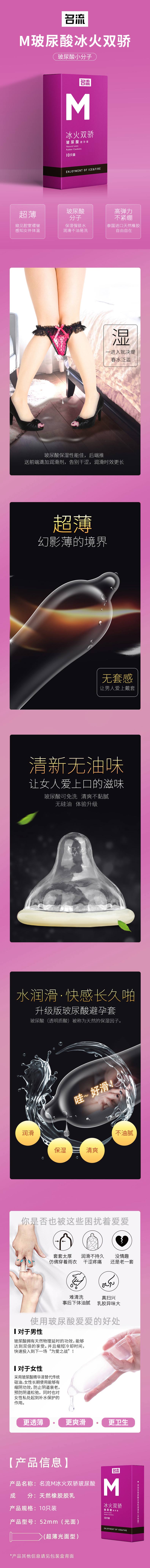 MINGLIU M  Ice and fire  condom  ten  pcs