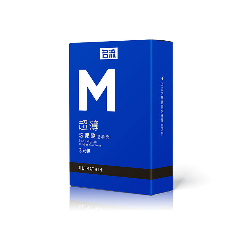 MINGLIU M ultra-thin blue  condom  three  pcs