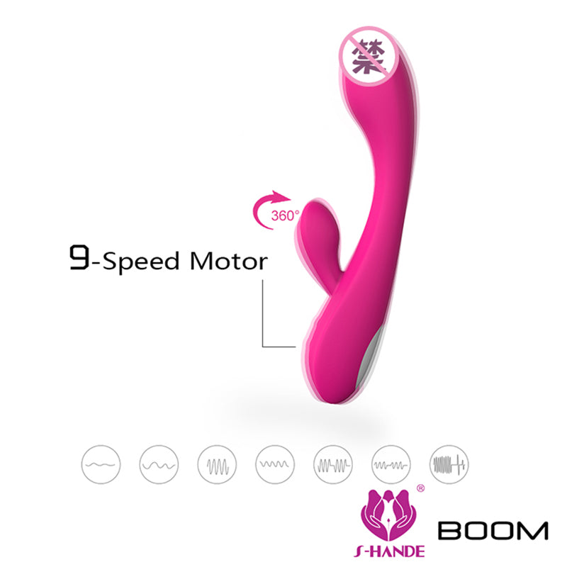 S-HANDE  Series S032 waterproof dual motor 9-frequency vibrator