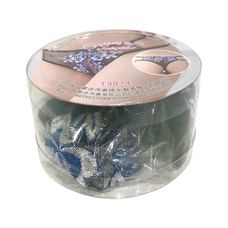 TAIQILE  T3014 embroidered thong