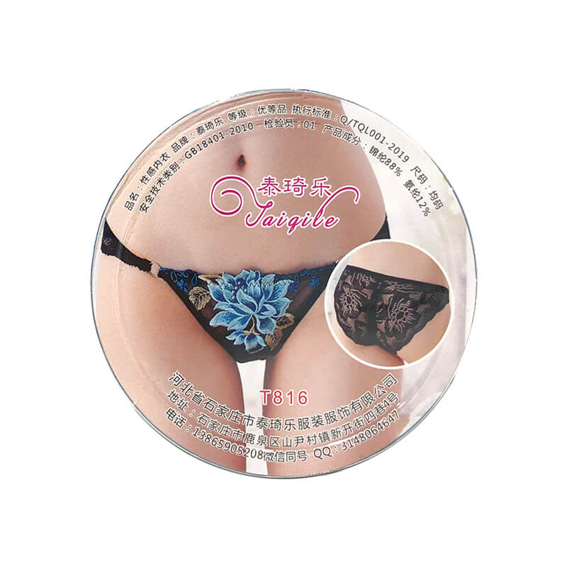 TAIQILE  T816 embroidered thong