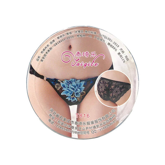 TAIQILE  T816 embroidered thong