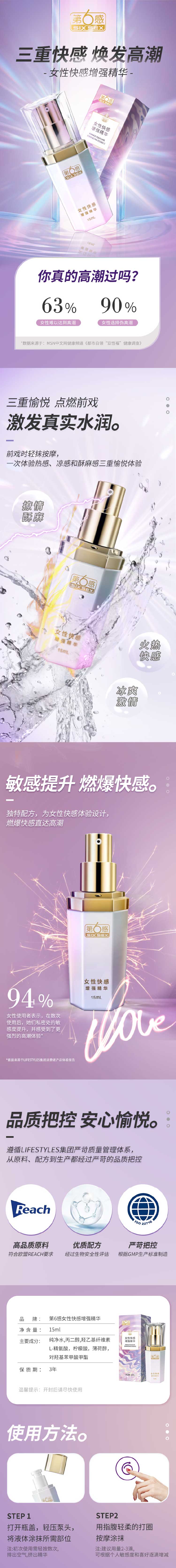 SIX SEX  Female Pleasure Enhancement Essence 15ml