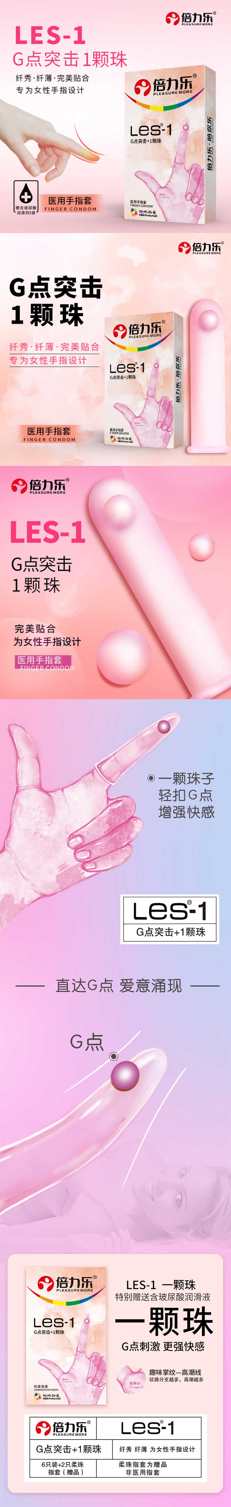 PLEASURE MORE Medical finger cotsLES -1